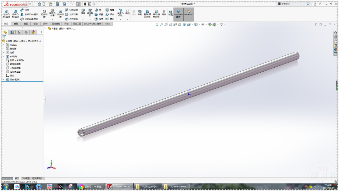 用SolidWorks制作一个简单的：活塞式平行四边形升降机构
