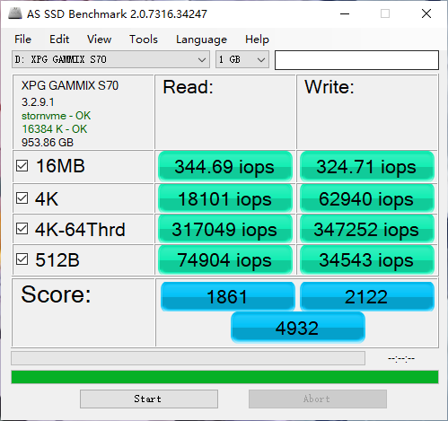 XPG s70 1tb pcie 4.0 ssd評測:這才是性能猛獸