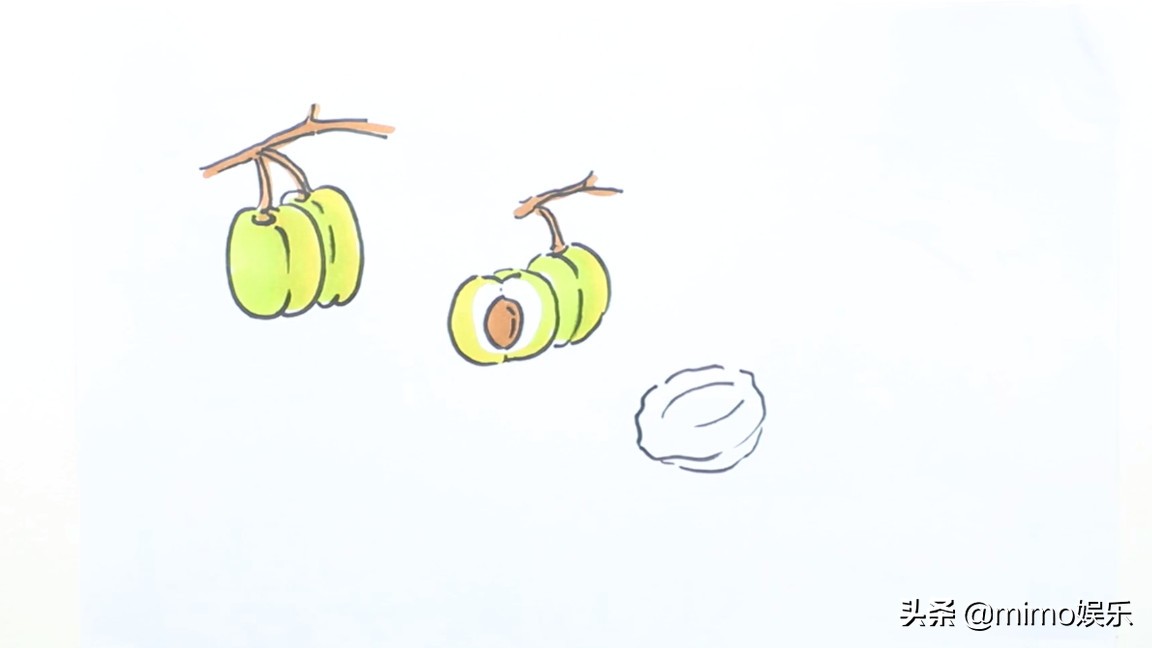 梅子怎么画简笔画