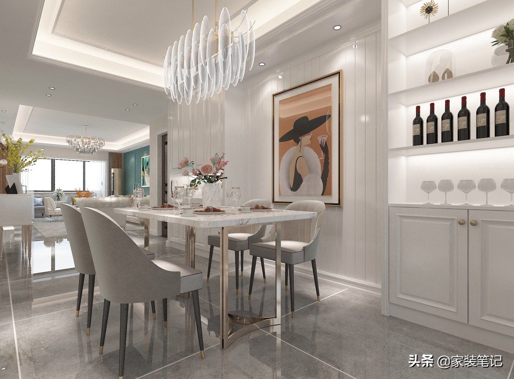 看了这套简约美式风格后，我发现简单才是最耐看的，值得装修学习