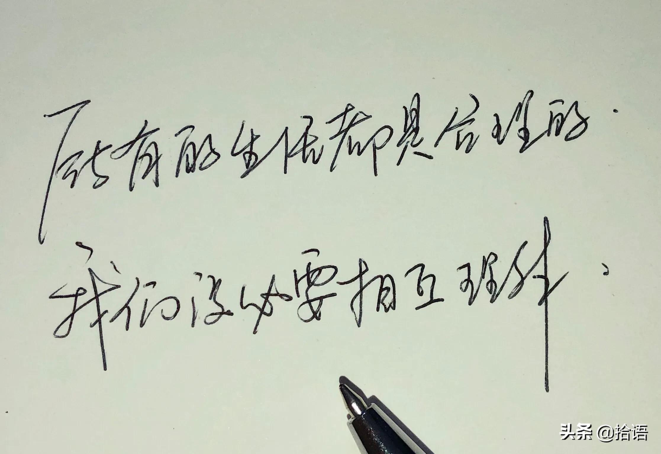 文摘——手写经典语录，练字静心