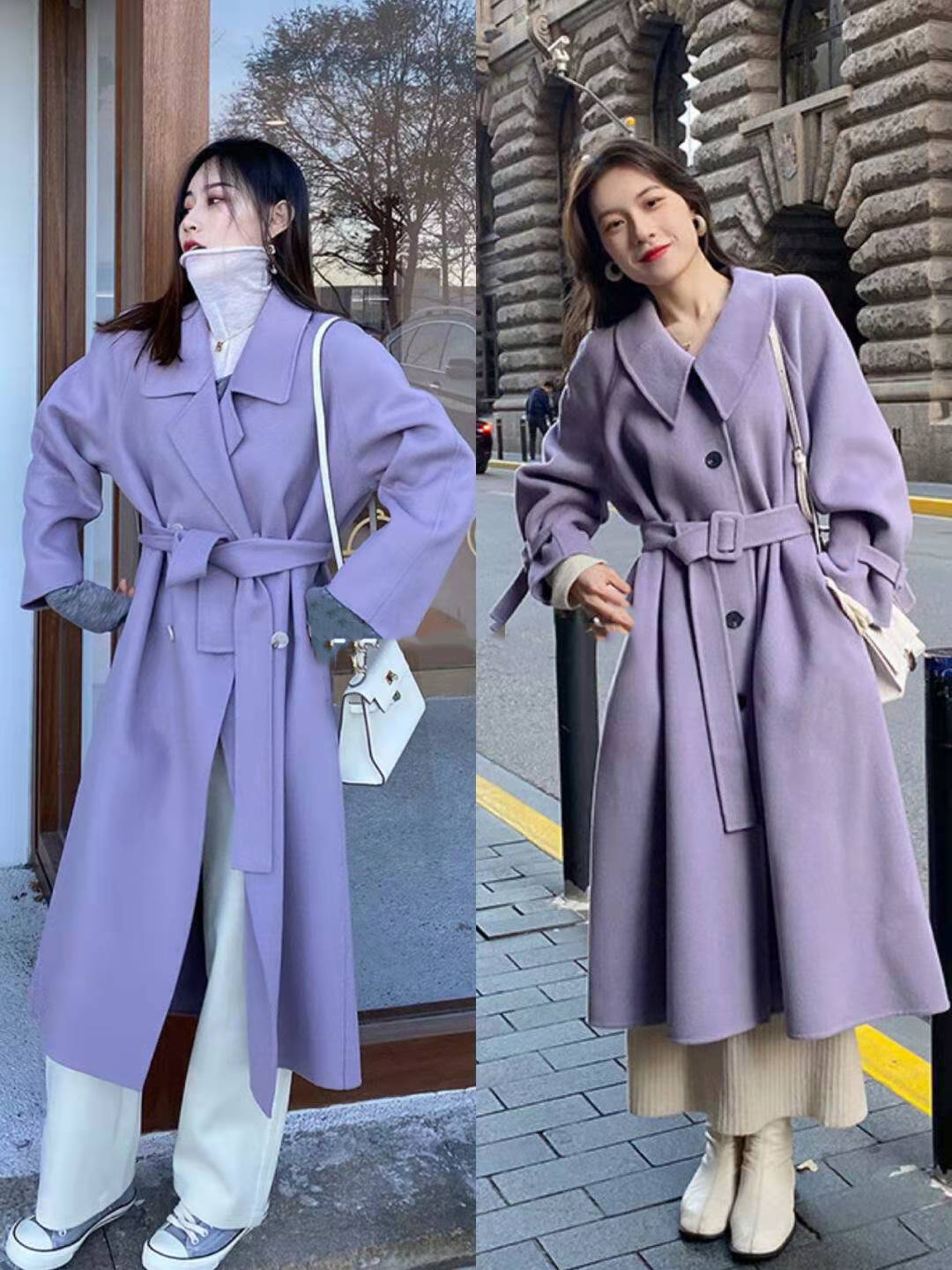 喜欢冬天穿紫色，定是个优雅浪漫的女人，若选对配色会更有气质