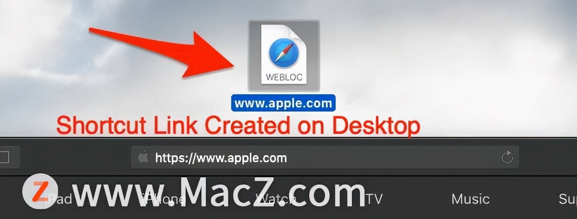 如何在Mac桌面为Safari浏览器创建Web快捷链接？
