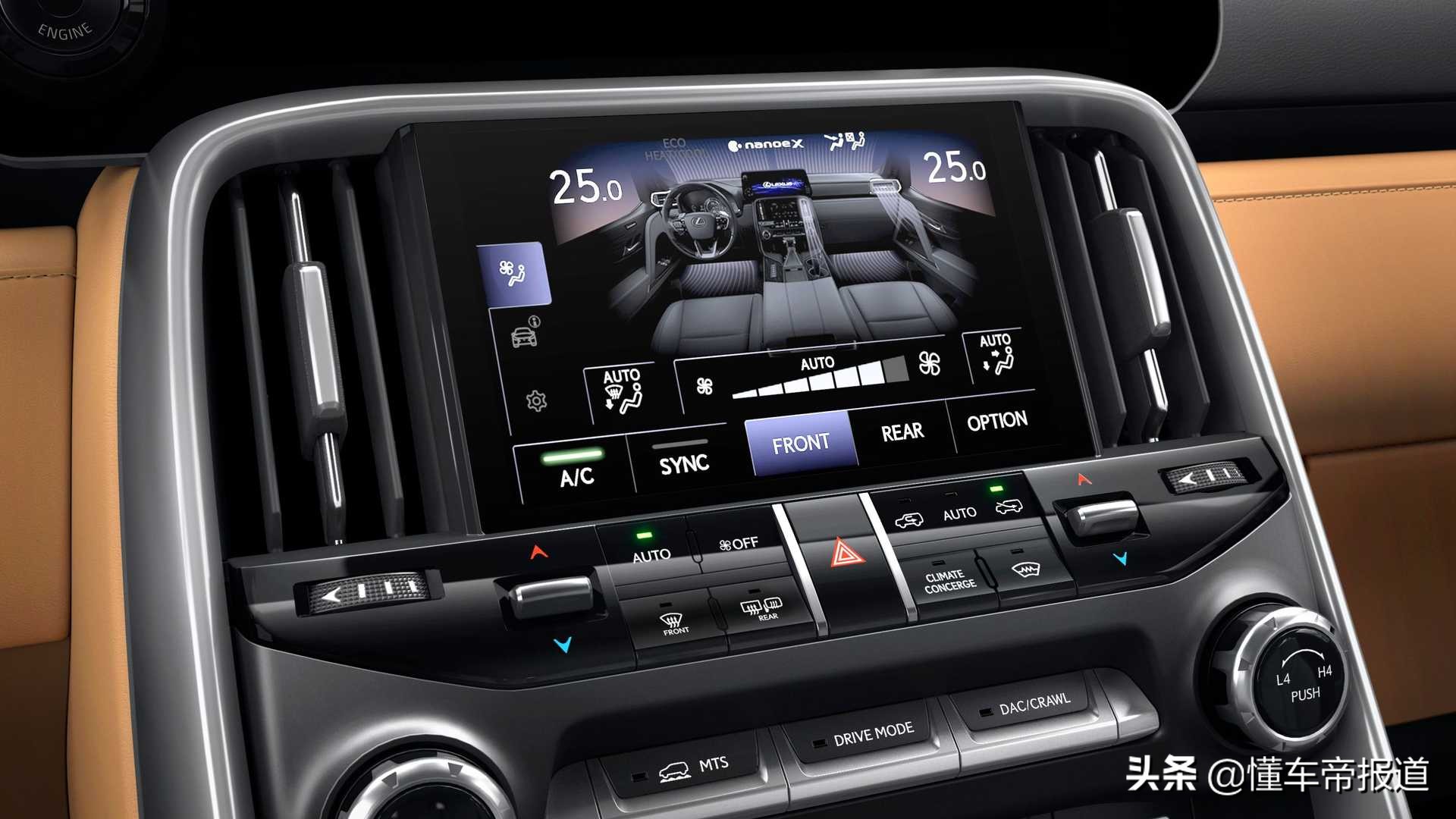 新车 </p><p>　　 高配丰田“陆巡”？解析全新雷克萨斯LX600，首次提供四座版