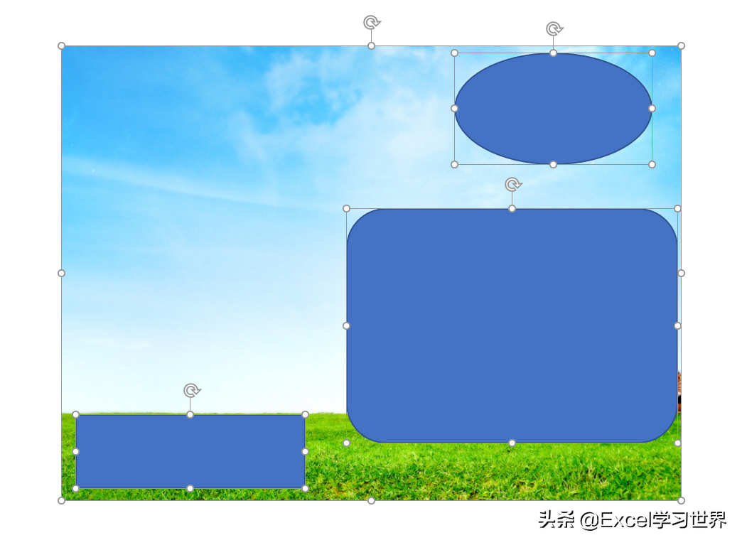 在 PPT 中，如何将图片切割成多个不同形状的小图片？