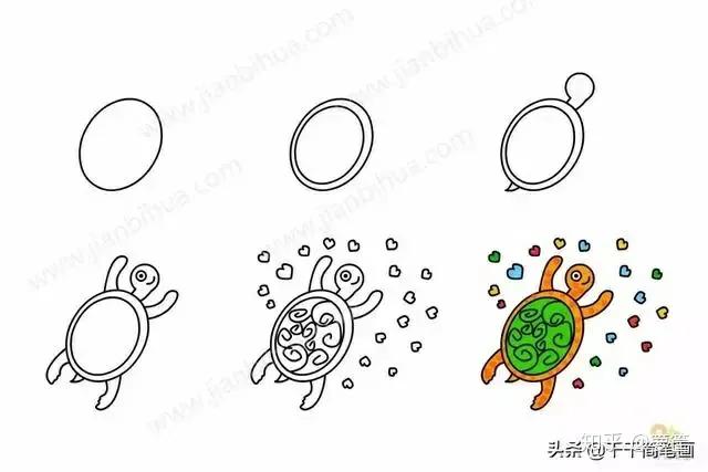 各种小动物的简笔画，不要说不会画哦