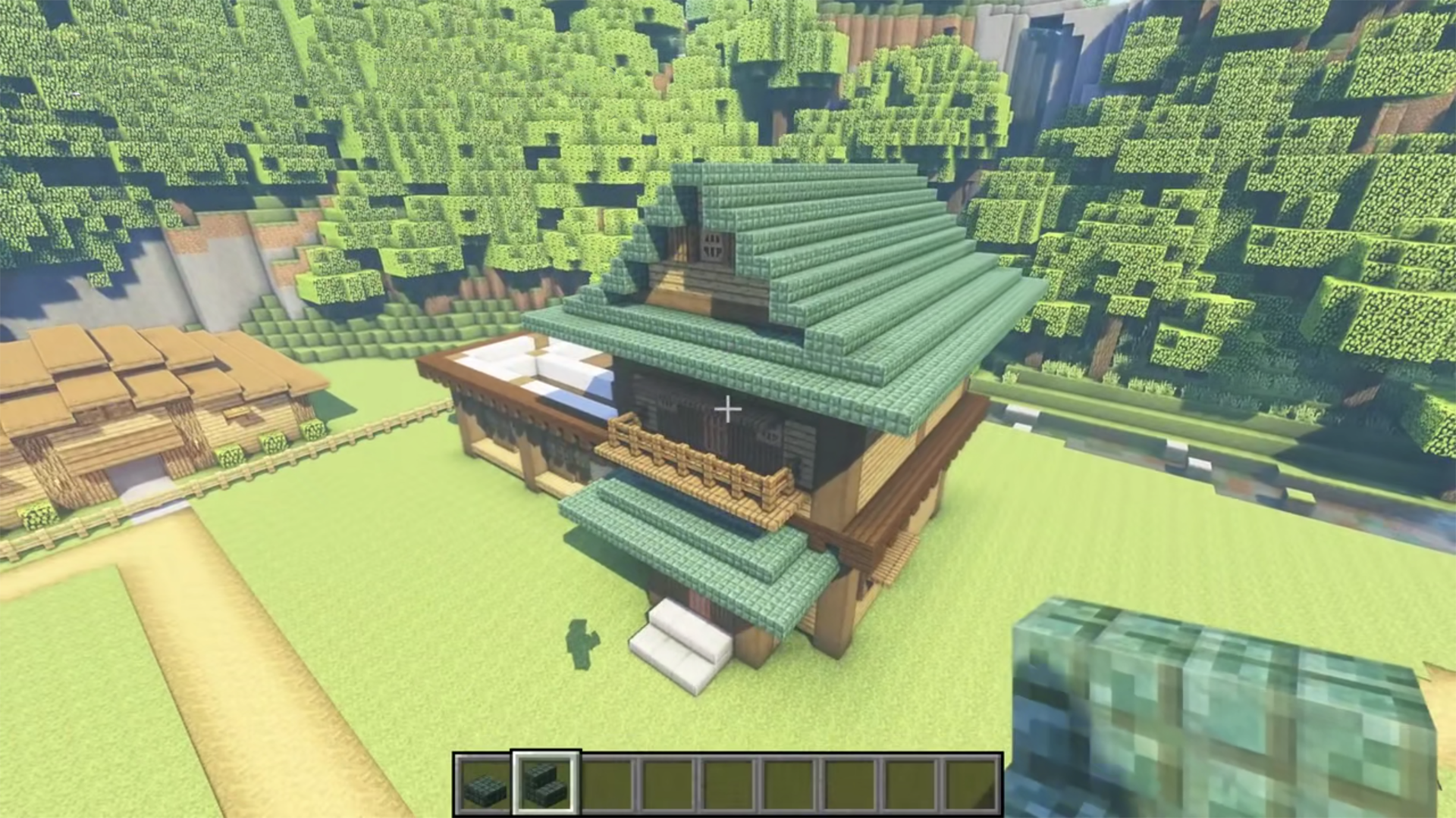 我的世界：妙用建筑思维 在MC方块世界中建造一个田间别墅