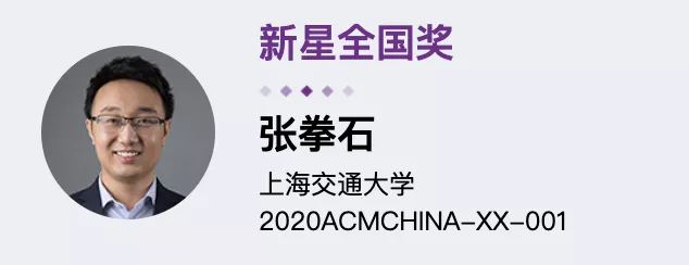 华为「天才少年」上榜！2020 ACM中国新星奖和优秀博士论文奖公布