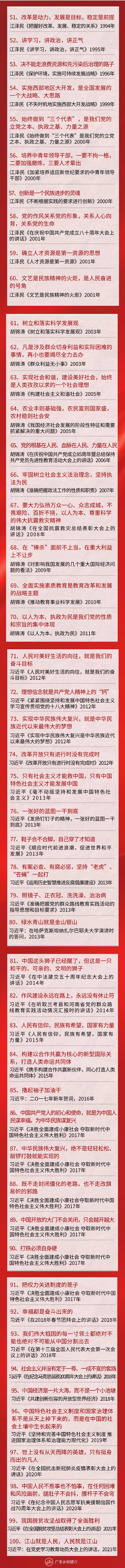 【学党史 促振兴】我是党员，带你回顾百年党史的100句名言