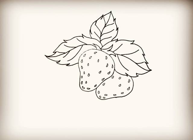 简笔画 | 草莓简笔画详细教程，一学就会，亲子活动，快收藏！