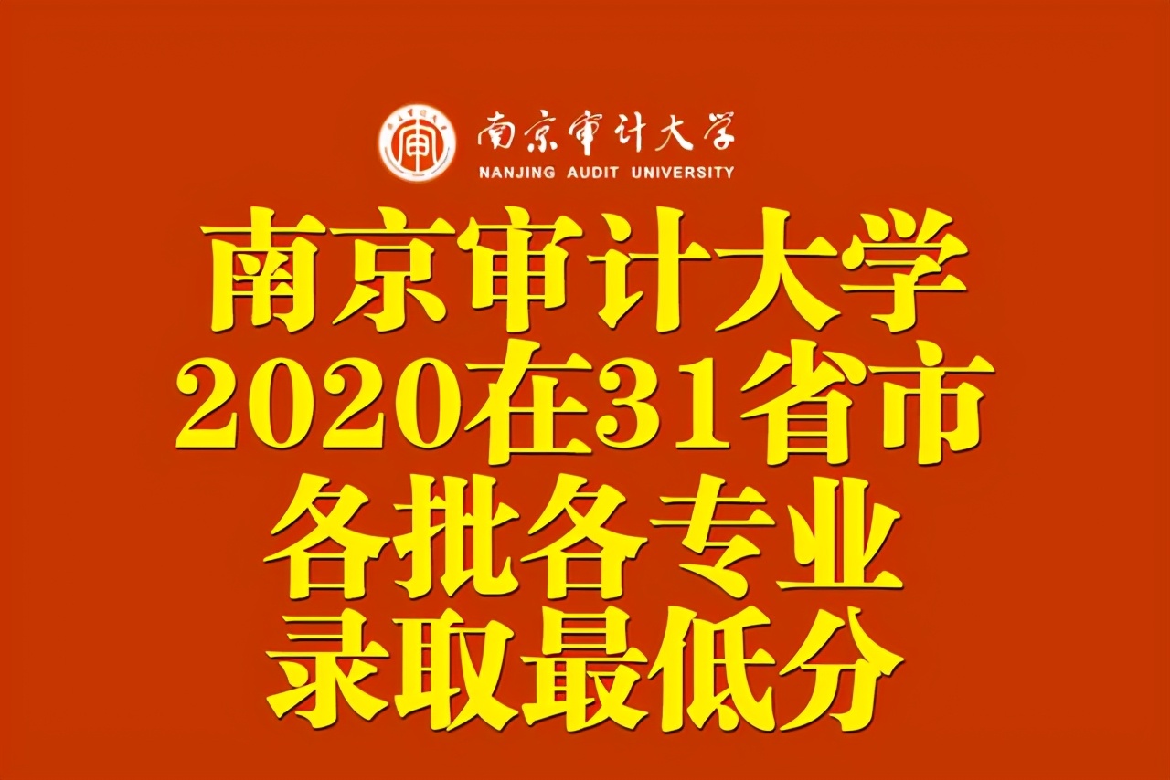 审计大学（南京审计大学2020在全国31省市各批各专业录取最低分汇总）