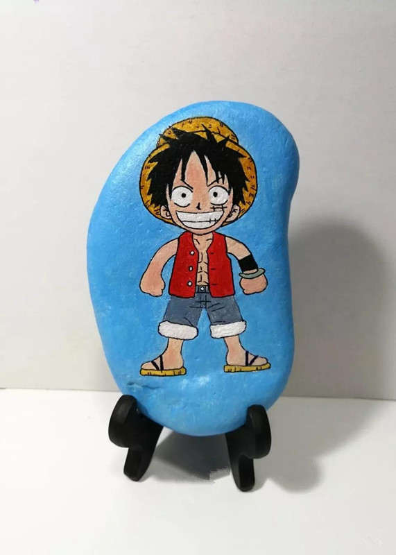 50款创意石头画,每一块都有趣漂亮,孩子一画创作不停