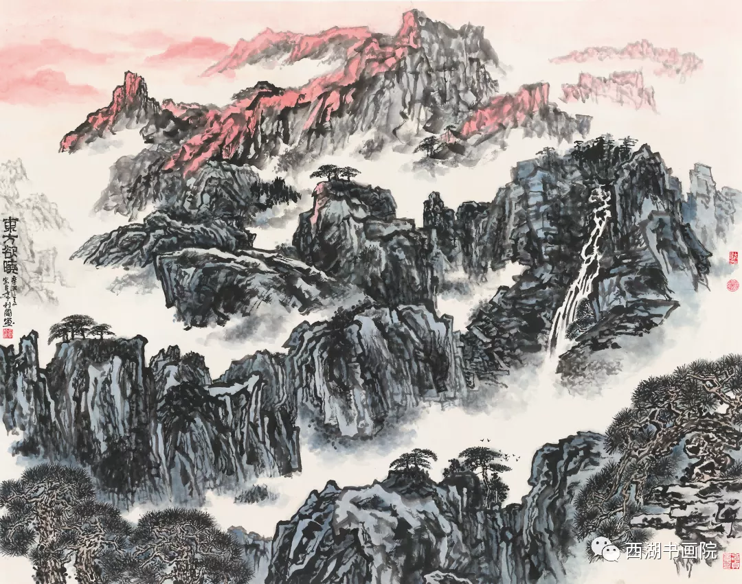 壮丽江山·书画篆刻作品展在浙江图书馆开幕