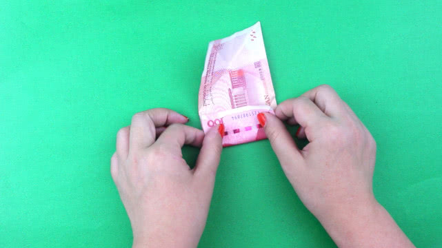 人民币纸心的折叠过程图片