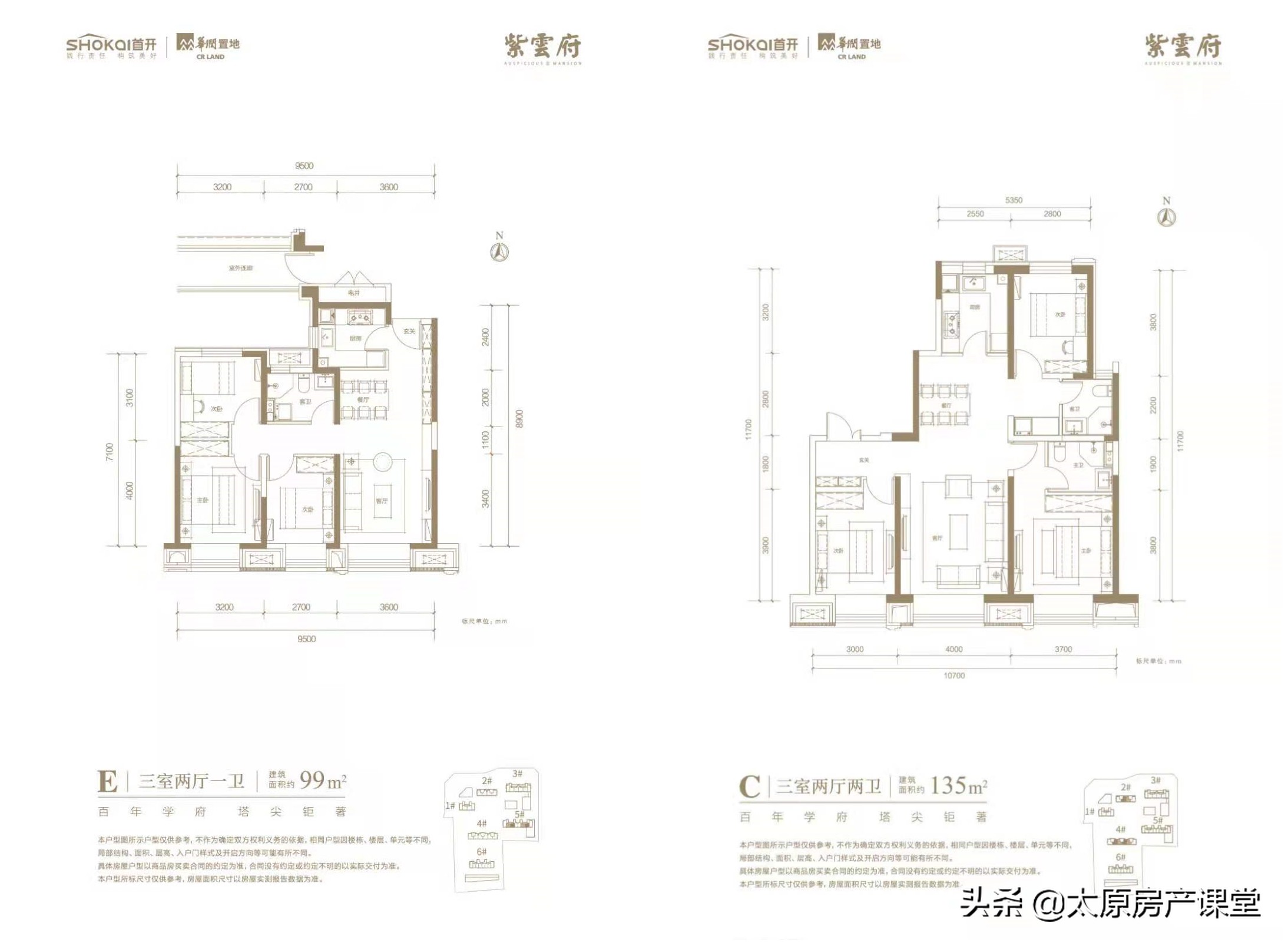 太原市心二虎，融创中心和紫雲府，你怎么选？