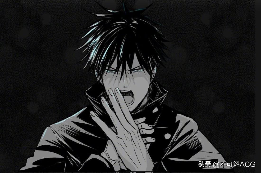 黑白漫画图片男生冷酷(咒术回战) - 赤虎壹号