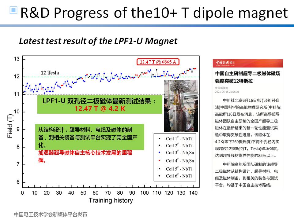 中科院高能物理所徐慶金研究員：粒子物理領(lǐng)域加速器高場超導(dǎo)磁體