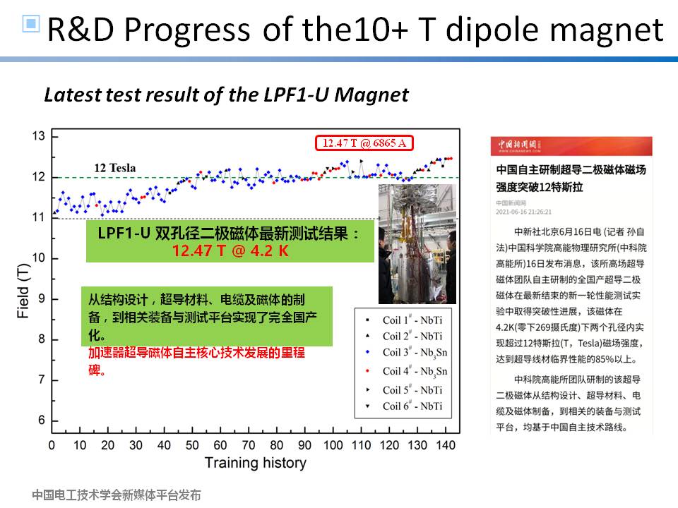 中科院高能物理所徐慶金研究員：粒子物理領域加速器高場超導磁體