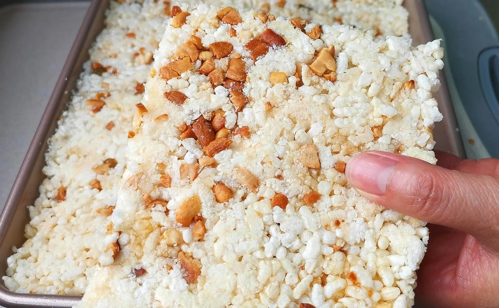 大米炸米花的做法(简单4步轻松做成福建的炸米花糖)