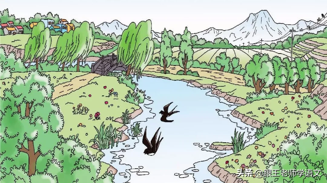 部编语文三年级下册课文2、燕子（朗读+知识点+图解）