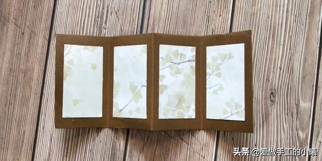 卡纸加彩纸，只需3步，教你做出简单别致的屏风书签