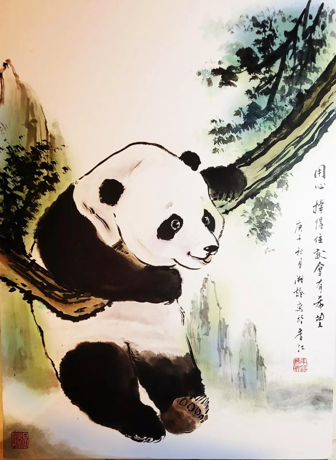 疫下的创作 黄湘詅熊猫寄情