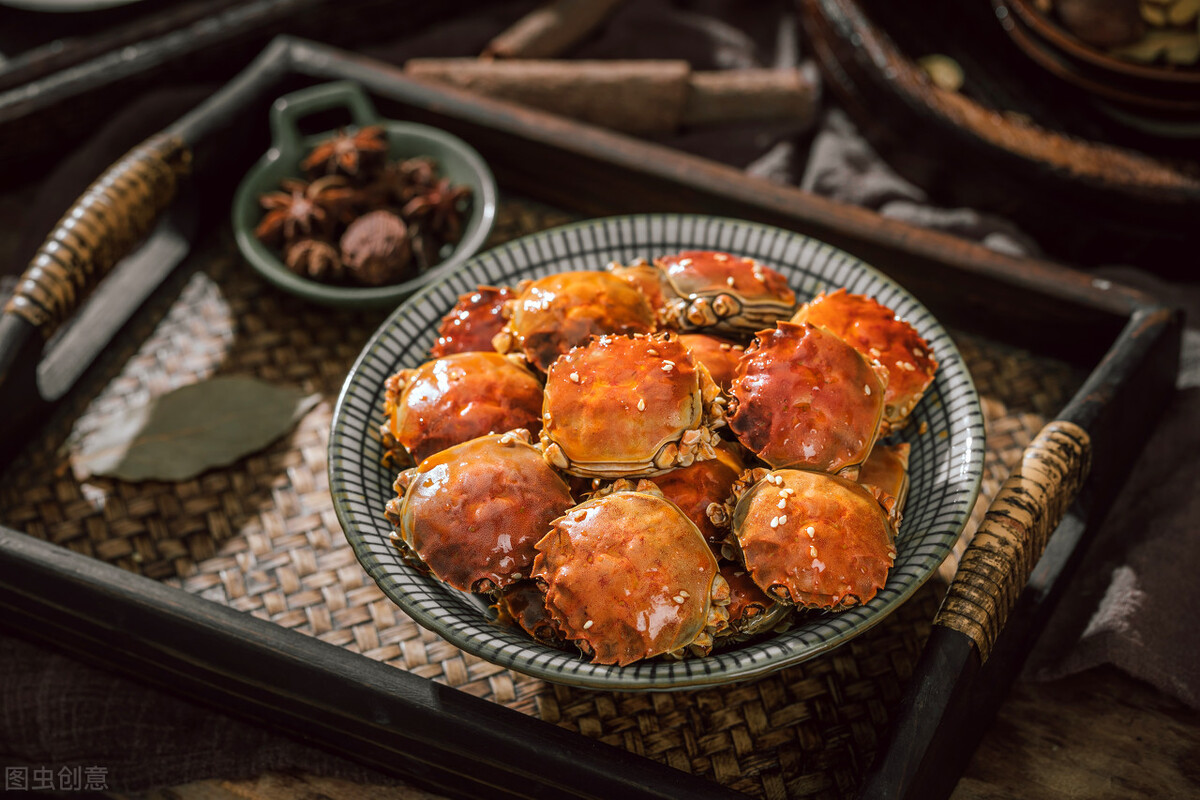 螃蟹食物相克大全图片（吃螃蟹需要知道的禁忌）