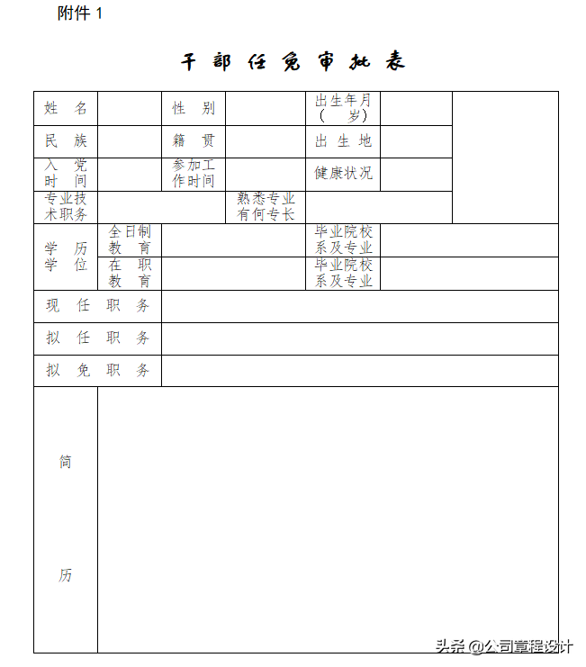 公司（企业）干部、人才选拔任用管理制度