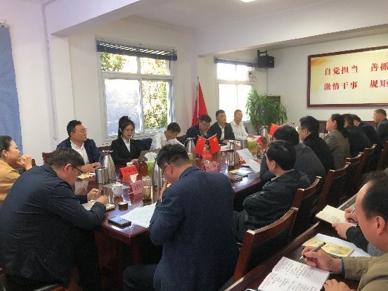 中建二局四公司赴南阳市镇平县考察座谈