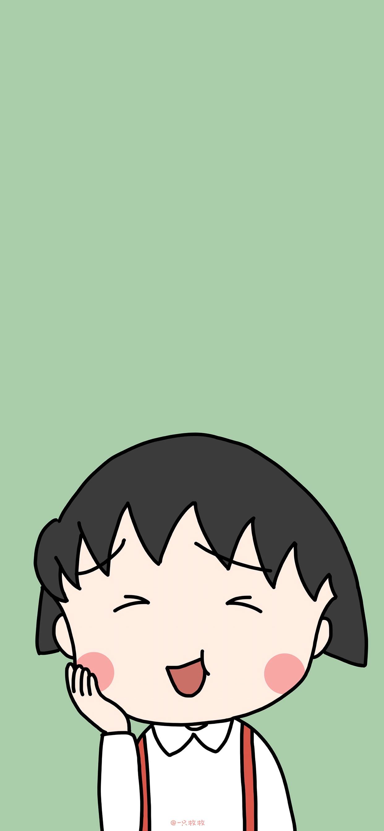 卡通动漫壁纸,樱桃小丸子专场,可爱爆了