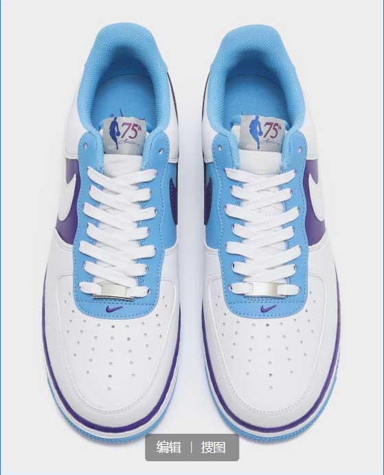 nba75周年空军联名有哪些(抢先预览 NBA x Nike Air Force 1 Low「Lakers」)