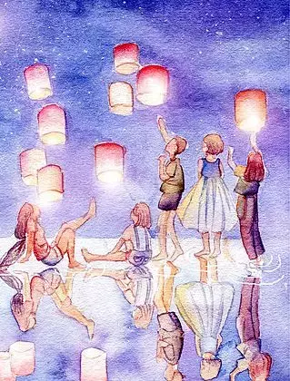 镜花水月，插画师用一支水彩笔画出一个梦想王国！