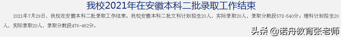 内蒙古财经大学2021年录取分数线