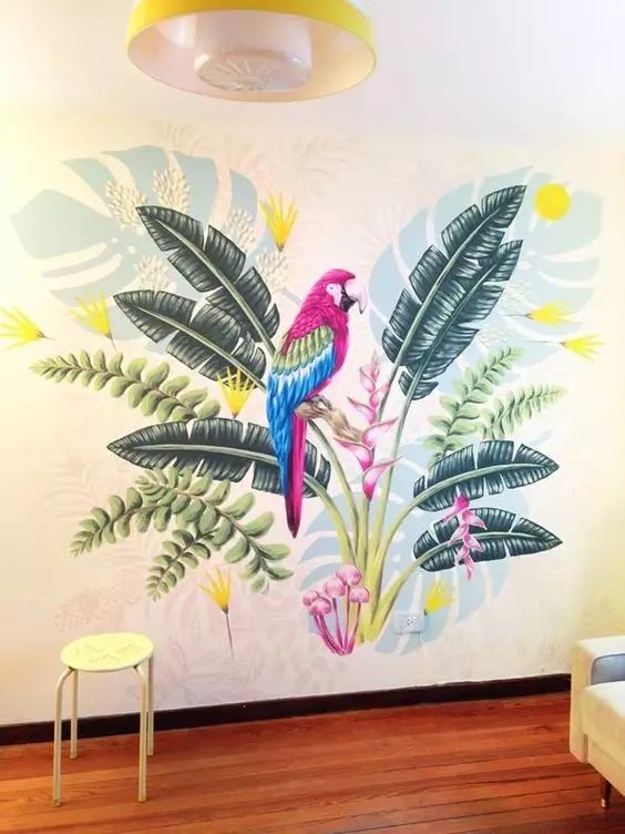 朋友,给家里画一面墙绘吧!