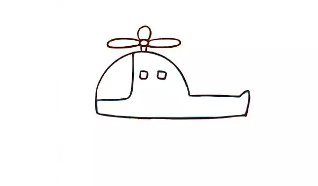 简笔画 | 炫酷的直升飞机绘画教程, 分分钟学会,收藏起来教孩子