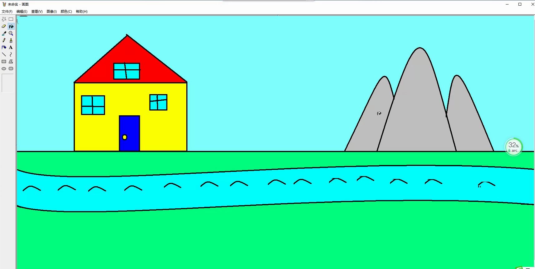 二年级学生的画图作品