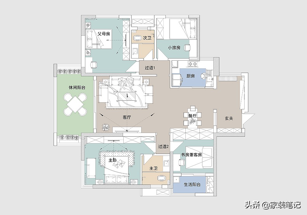 把新家装成港式风格，打开入户门就被深深吸引，画面感太过于温馨