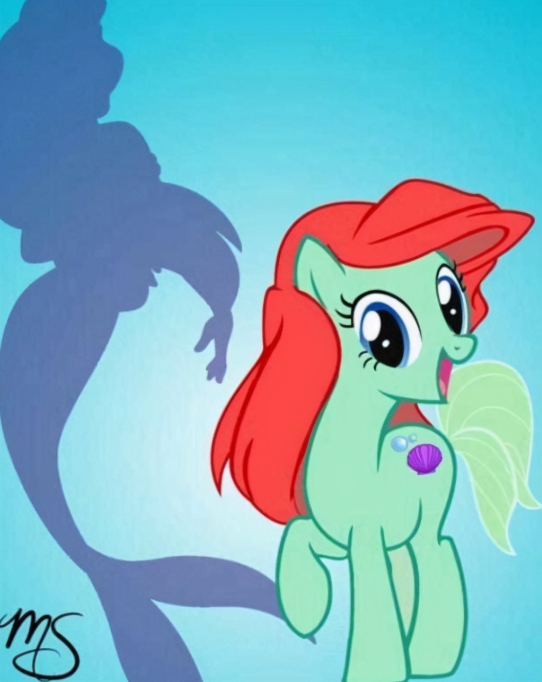 要说到爱丽儿,那么自然是会第一时间联想到她那一头火红色的长发了