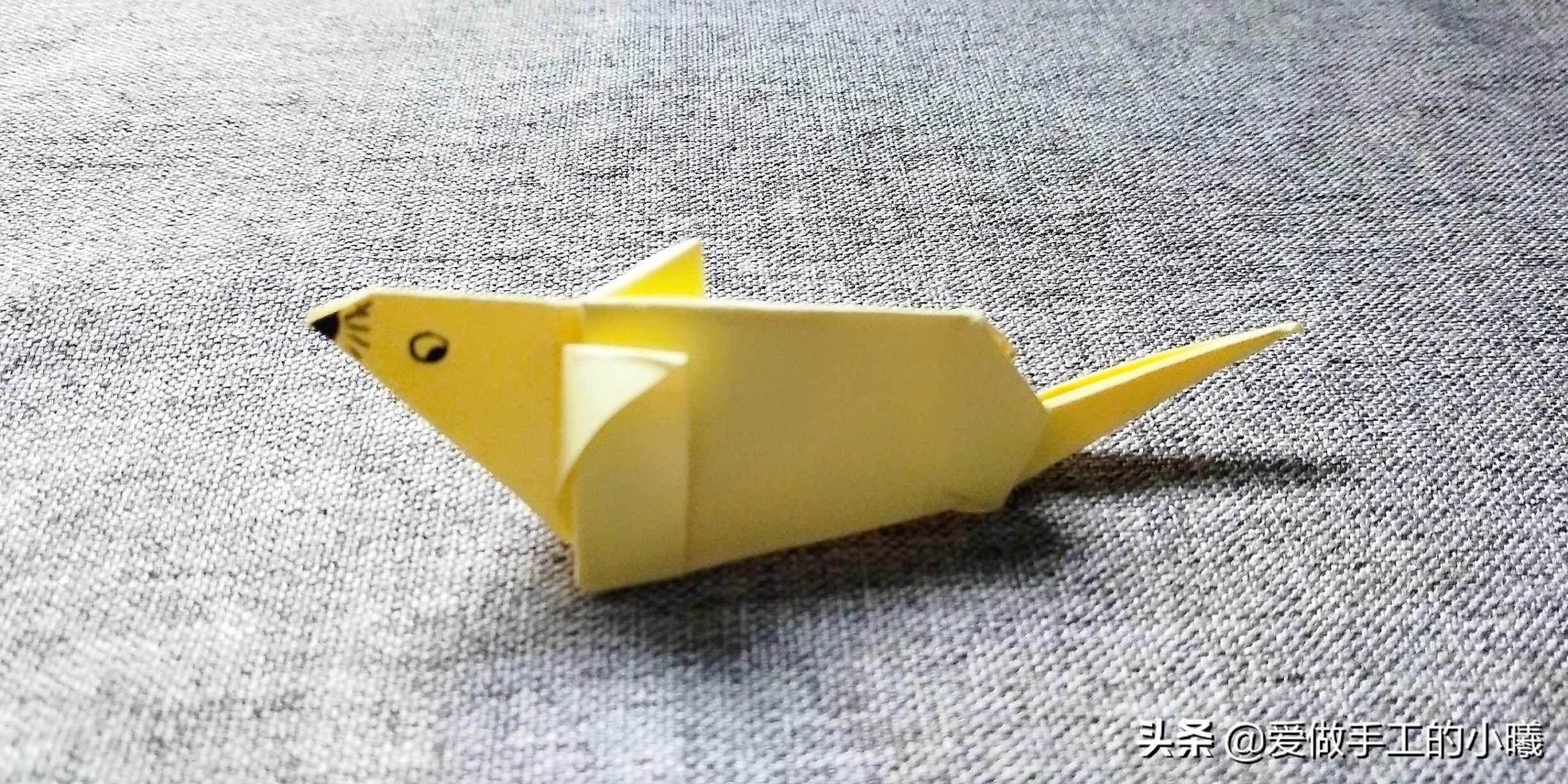 新年到,可爱小老鼠折纸图解,等你来看!