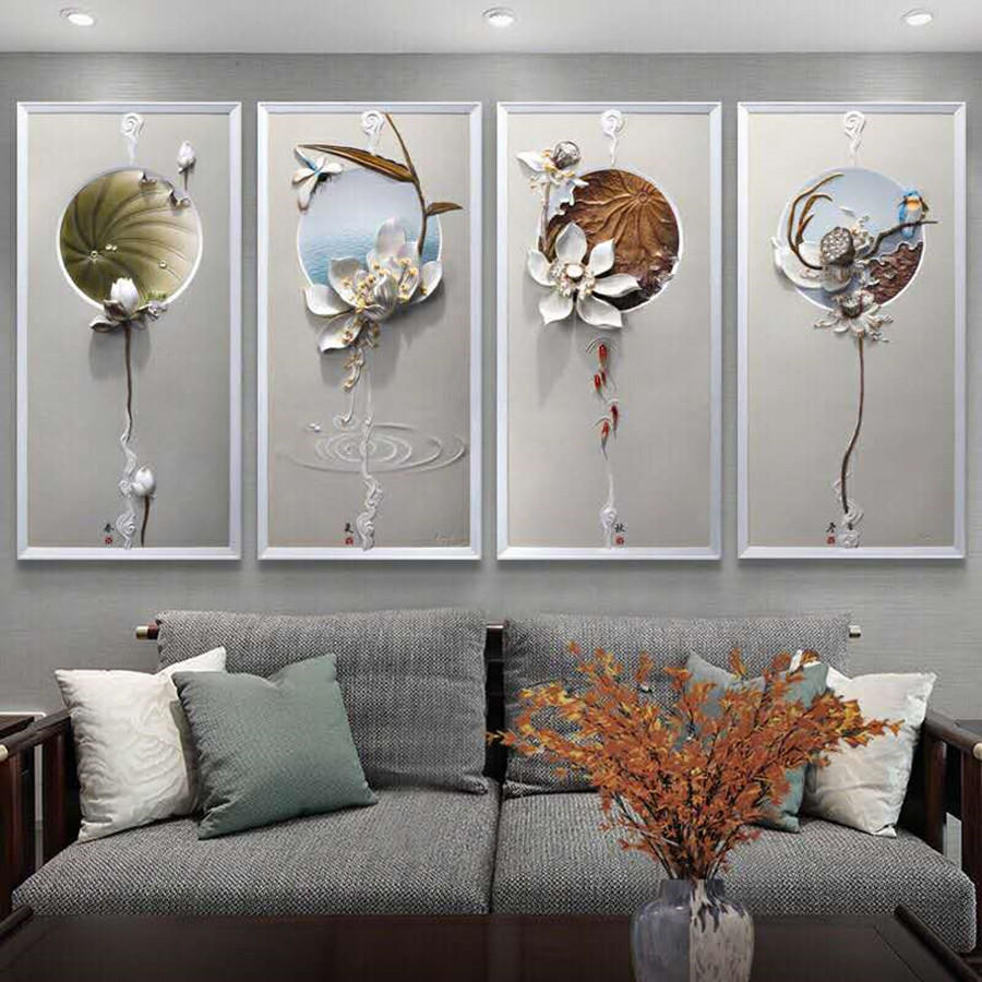 15款新中式沙发背景墙，雅致清新又不失个性，谁看谁喜爱