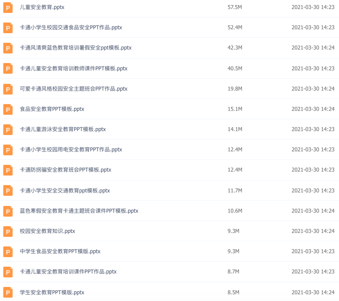 30套安全教育PPT课件！安全不放松，防范记心中