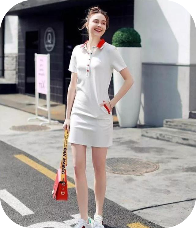 穿“POLO裙”的女人有多减龄？夏天最全的POLO裙穿搭，谁穿谁美