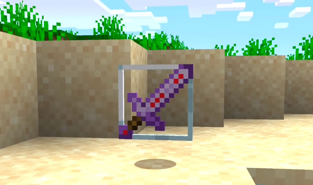 这是一种用特别的配方制成的剑,玩家需要收集到一把任意附魔的钻石剑