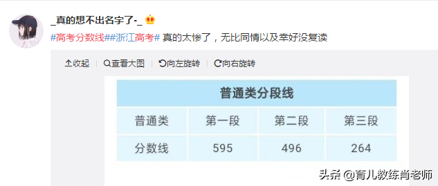 都是高手！数学超难愣比去年高7分，浙江高考分数线595暂居TOP1
