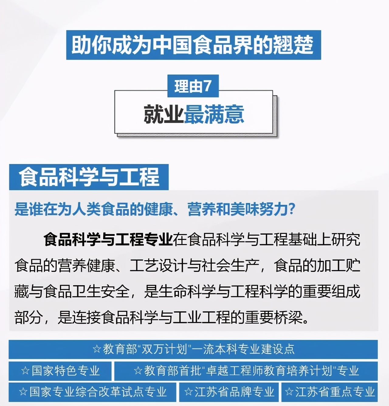 2021年选择江南大学食品学院的7个理由！附食品学院2021招生计划