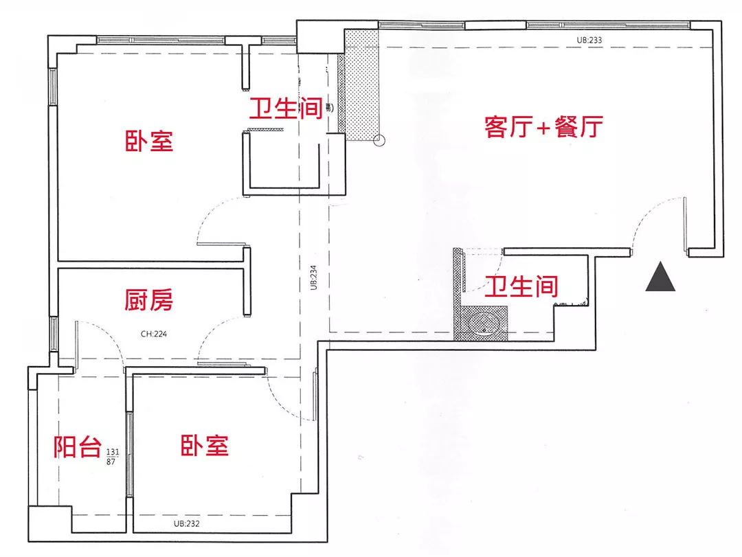 爆改60㎡小公寓,榨出三居室,玻璃书房、大浴缸,都有了