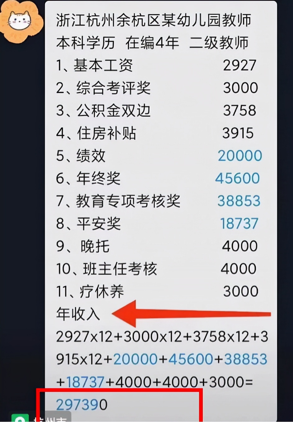 幼兒園老師曬“天價”工資單，年薪高達30萬，誰再說幼教窮？