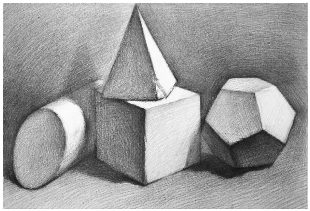 石膏几何体画法:分步骤讲解立方体画法,适合0基础临摹学习