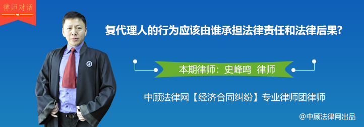 复代理人的行为应该由谁承担法律责任和法律后果？