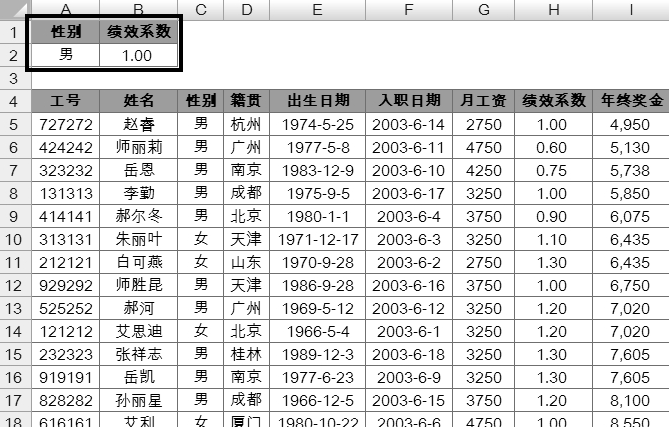 Excel高级筛选功能操作步骤详解